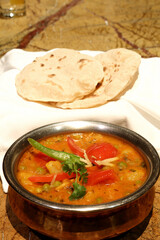 Aloo Muttar With Roti