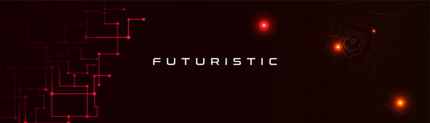 A futuristic background with technology elements. A modern digital background design.