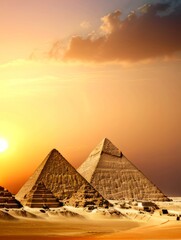 Scenic view of Pyramids 