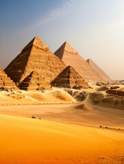 Scenic view of Pyramids 