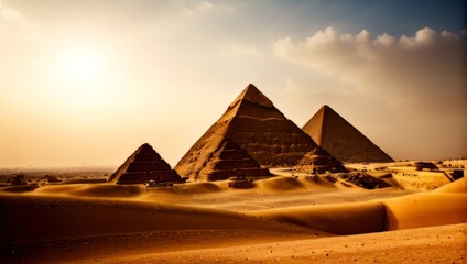 Scenic view of Pyramids 