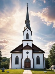 Fototapeta na wymiar Scenic view of a church