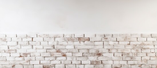 White bricks utilized as a background