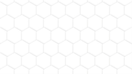 Abstract White Hexagon Background for Backdrop, Web, Banner, Vector illustration