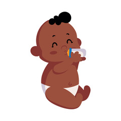 baby with bottle cute