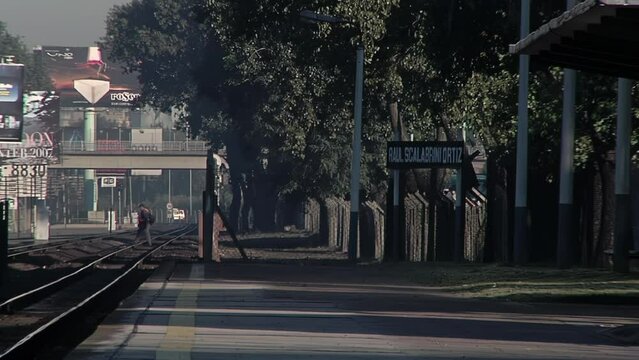 The Former Raul Scalabrini Ortiz Train Station in Buenos Aires, Argentina.  