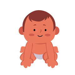 baby boy in diaper design