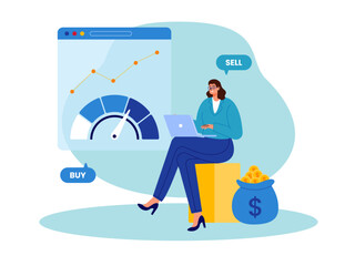 Business investment illustration. Investment illustration.