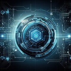 Obraz premium Cyber security and protection of network private information and data future technology concept
