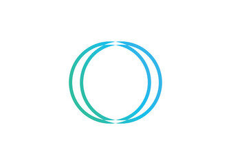 Modern letter O logo design vector template