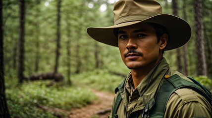 hunter with rifle