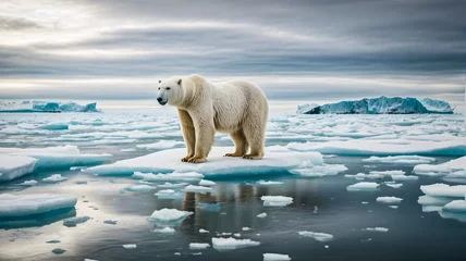 Fototapeten polar bear in the region © Aditya
