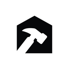 Home improvement icon silhouette design template isolated illustration