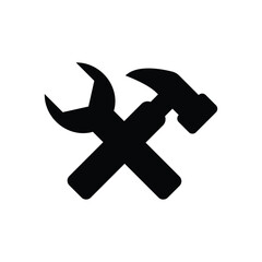 Fototapeta premium Tools icon silhouette design template isolated illustration