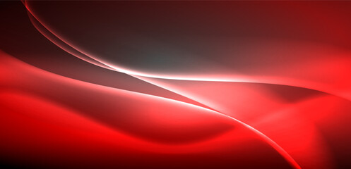 Neon-lit waves surge across background, mesmerizing dance of luminescence and motion. Dynamic backdrop captures essence of energy and modern aesthetics