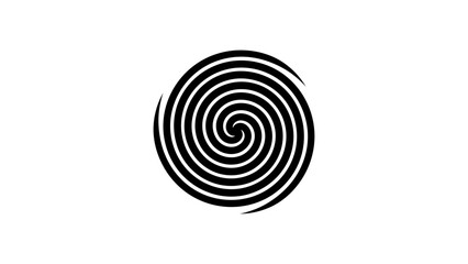 Clean Real Triple Archimedean Spiral from the Celtic Culture - obrazy, fototapety, plakaty