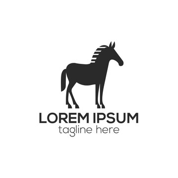 Horse logo concept isolated vector template illustration for business and company