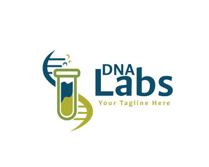 mini glass laboratory genetic science logo icon symbol design template illustration inspiration