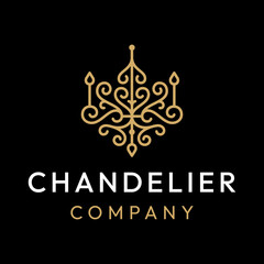 Chandelier abstract logo design