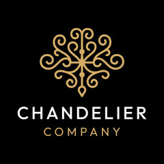 Chandelier abstract logo design