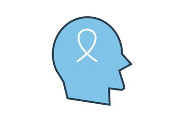 autism icon. icon related to disability and disability symbol . flat line icon style. Simple vector design editable