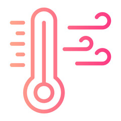 thermometer gradient icon