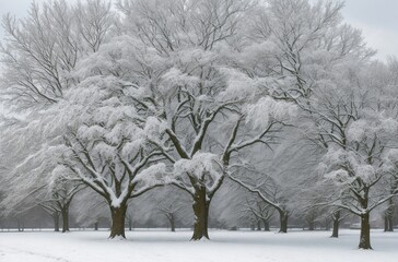 tree in snow