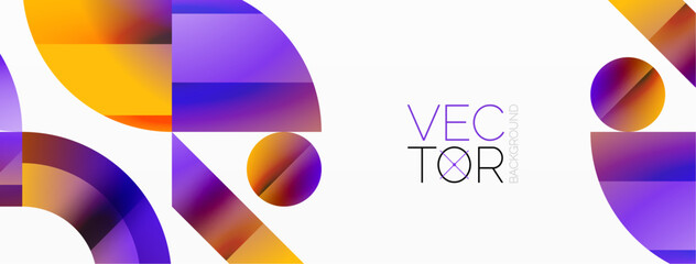 Obraz premium Triangle and circle minimalist composition. Simple elegance meets geometric harmony in captivating visual design for wallpaper, banner, background, landing page, wall art, invitation, prints, posters