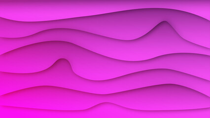 Abstract full frame curved pink tone isolated on background.