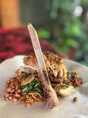 Nasi Campur Bali With Chicken