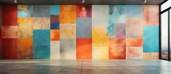 Design of tiles for walls and floors in a digital format - obrazy, fototapety, plakaty
