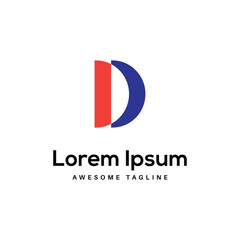D Letter Logo Design Free Icon