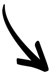 Slim arrow for business plan, presentation and education. Sign, Symbol, Hand drawn arrow collection. Element.