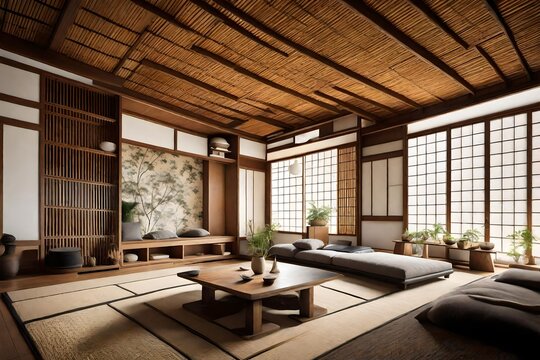  the cultural differences in living room design and usage, from traditional Japanese tatami rooms to Western