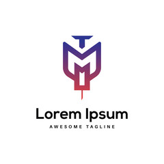 M Letter Logo Design Free Icon