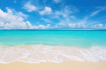 beach with sky and clouds