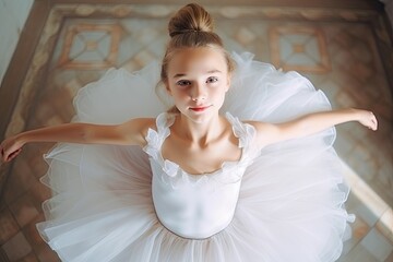 a young ballerina - obrazy, fototapety, plakaty