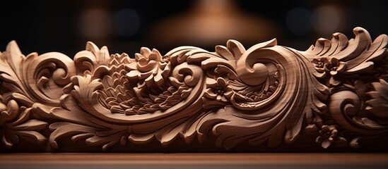 Classic style luxury furniture made of wooden sculpture carvings suitable for background purposes