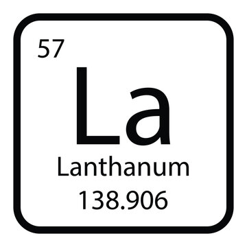 Lanthanum icon vektor