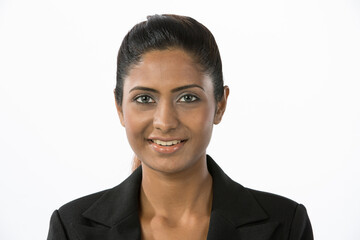 Portrait of a happy Indian businesswoman.