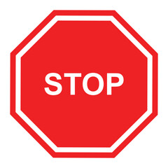 stop vector icon