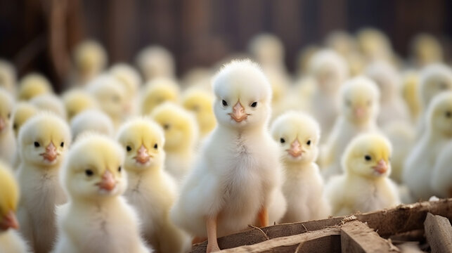 chickens in the farm HD 8K wallpaper Stock Photographic Image 