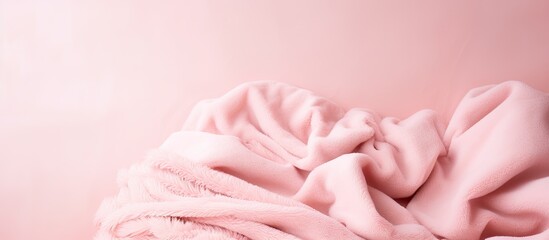 Background with a pink blanket.