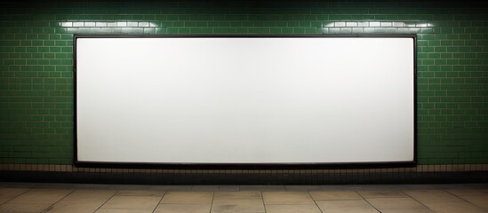Empty billboard in London Underground, UK. - obrazy, fototapety, plakaty