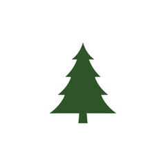 Christmas Tree vector icon on white background