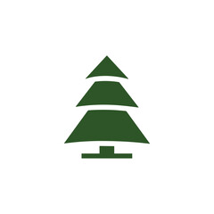 Christmas Tree vector icon on white background