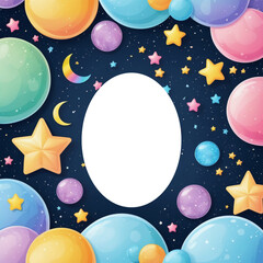 Naklejka premium Baby's birthday ai generated