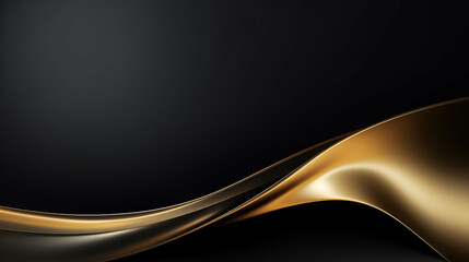 Gold Waves. Shiny golden moving wave design gold wave and black background concept. Beautiful motion waving texture. Waves background banner background concept, motion waving particle texture.  - obrazy, fototapety, plakaty