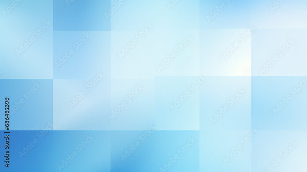 Canvas Prints square geometric pattern blue light background.