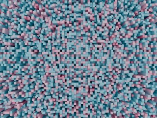 CubeGrid 3DCG background blue color
